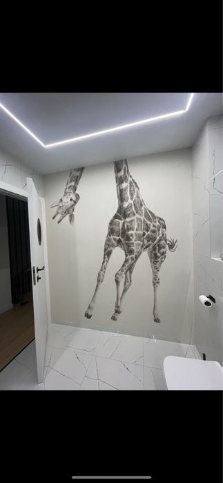 Tapeta żyrafa , design