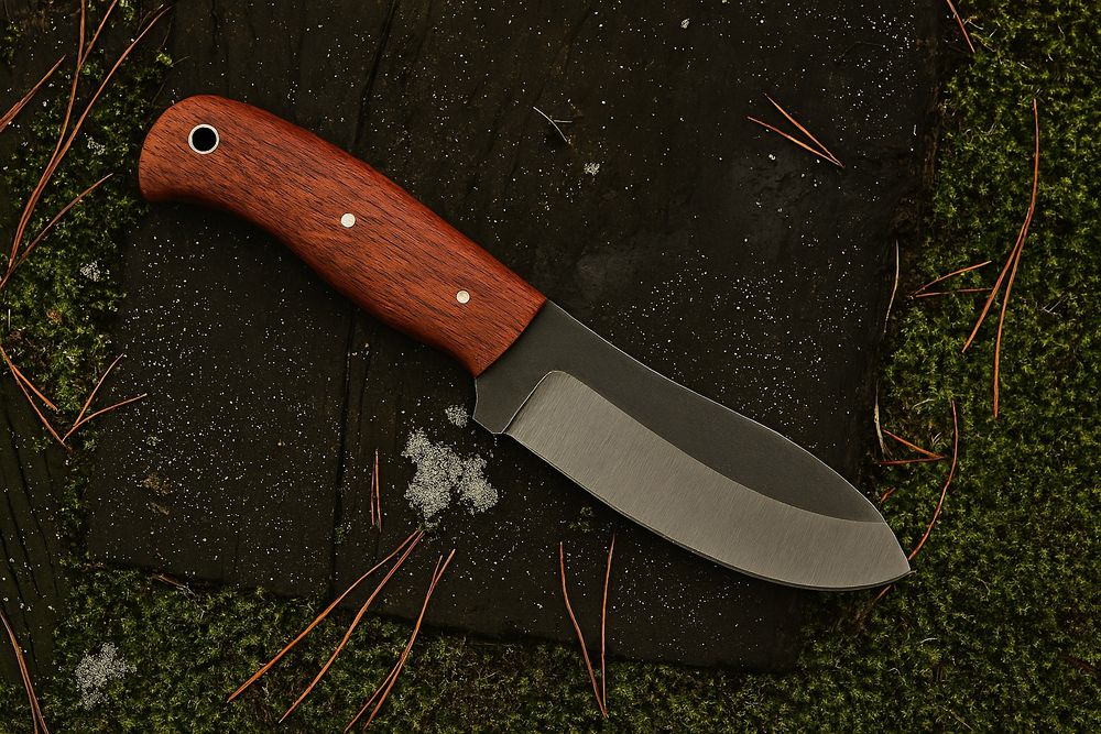 Nessmuk Merbau Nóż Ręcznie Robiony Custom Knifemaking Polska Bushcraft