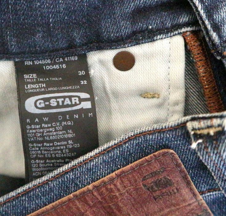 G-Star Defend Super Slim spodnie jeansy W30 L32 pas 2 x 41/42 cm