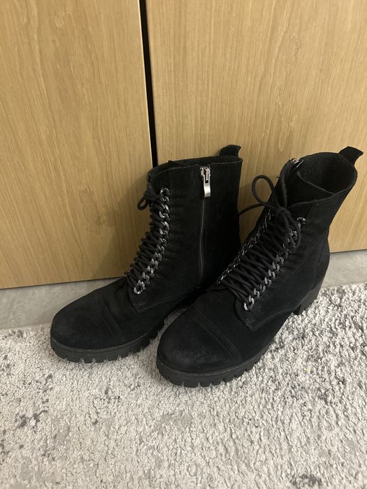 Buty zimowe nebuk zamsz 40 Rozmiar