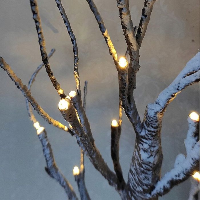 ŚWIECĄCE Drzewko Brzoza SZTUCZNE na Boże Narodzenie Dekoracja 65,5cm