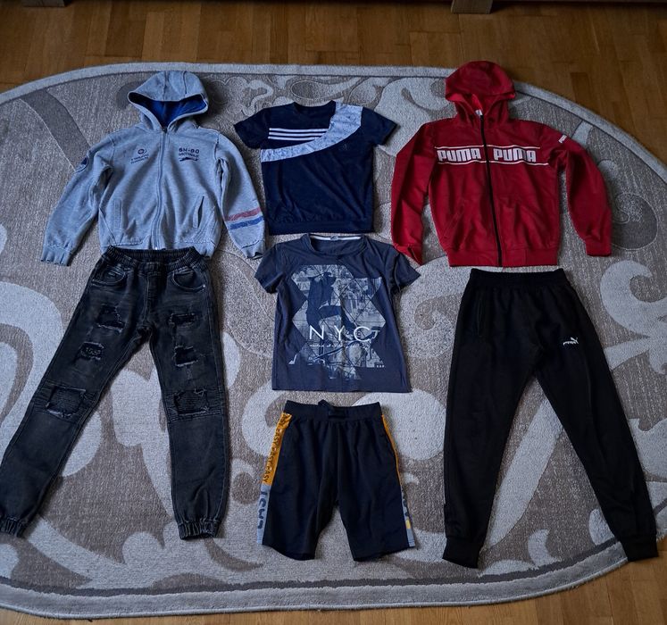 Пакет одягу на хлопчика 140-146