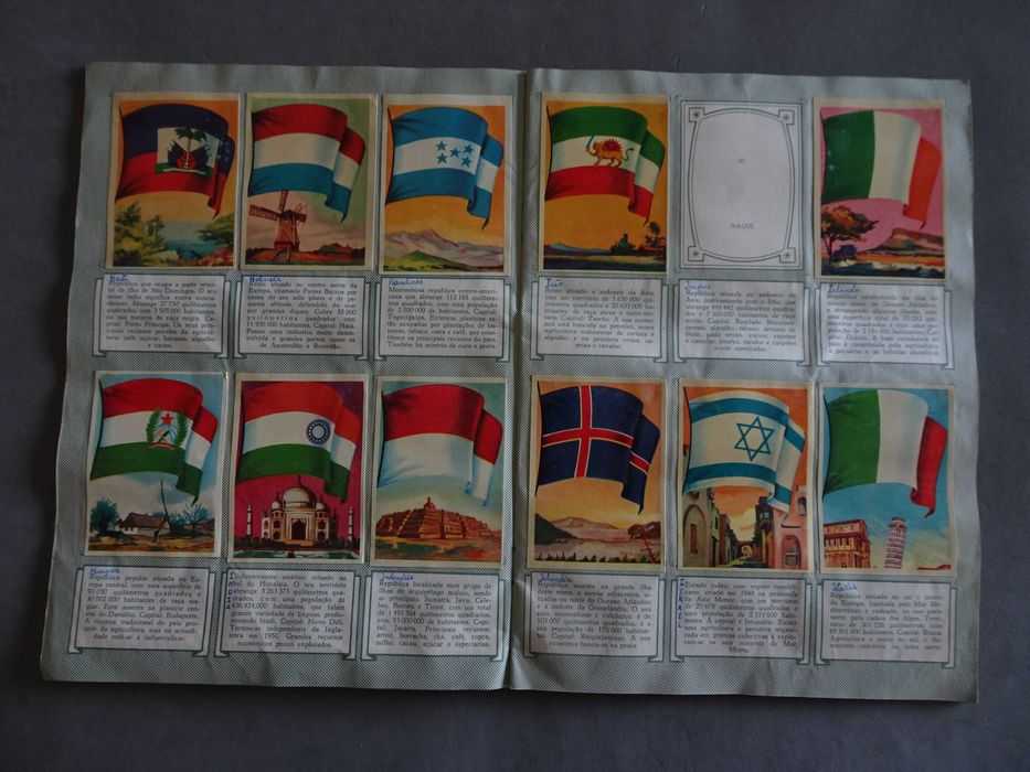 Caderneta de cromos Bandeiras e Uniformes - IBIS (Faltam 14 cromos)