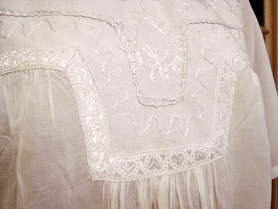 Biała duża bluzka,tunika roz.XL/XXL indyjska-ciążowa