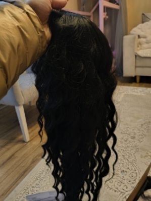 Peruka czarna loki stan idealny