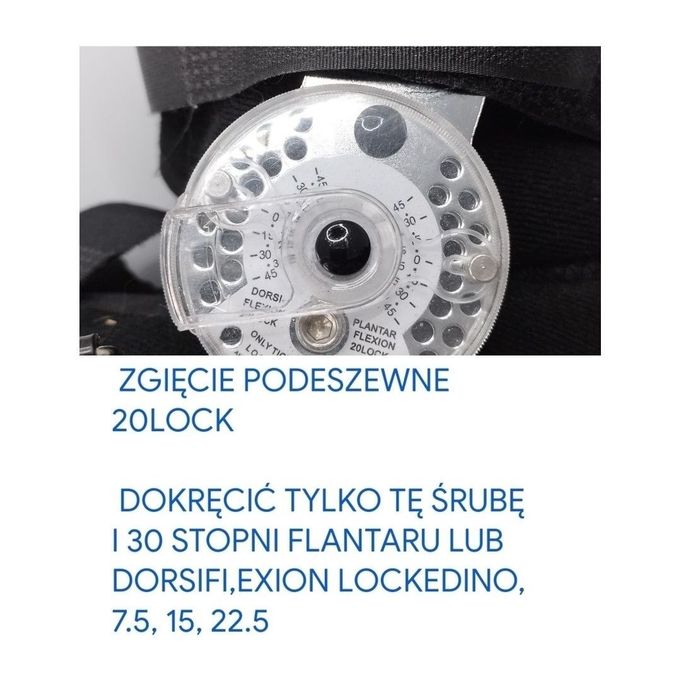 Orteza stopowo-goleniowa z regulacją kątową