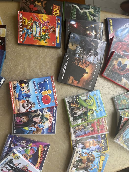 Dvds super heróis , e animação