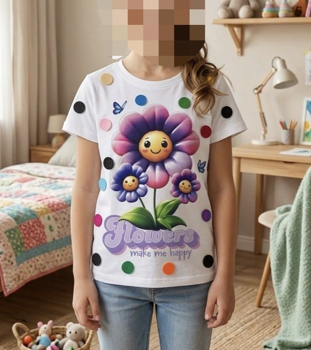 Nowa koszulka t-shirt 128 dzień kropki