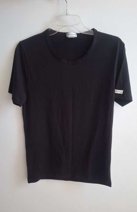 Koszulka t-shirt czarny klasyczny Pierre Cardin L