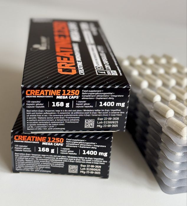 Kreatyna Monohydrat Olimp Creatine 1250 | Mega Caps | 210 kapsułek