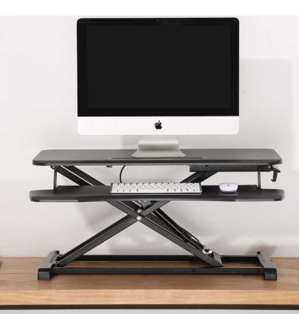 Suporte de Mesa com Base e Elevação (Preto) - EWENT