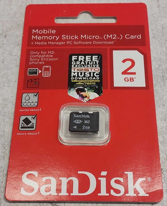 Karta pamięci 2GB Memory Stick Micro M2 producent SanDisk