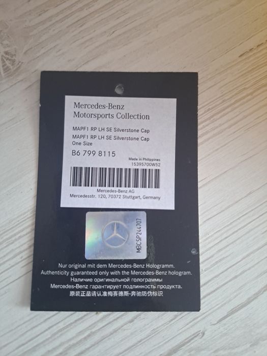 Кепка Mercedes-benz Motorsports Collection