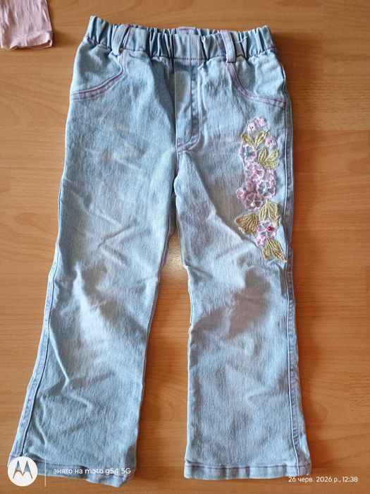 Одяг для дівчинки. Джинси, кофта 104 р
