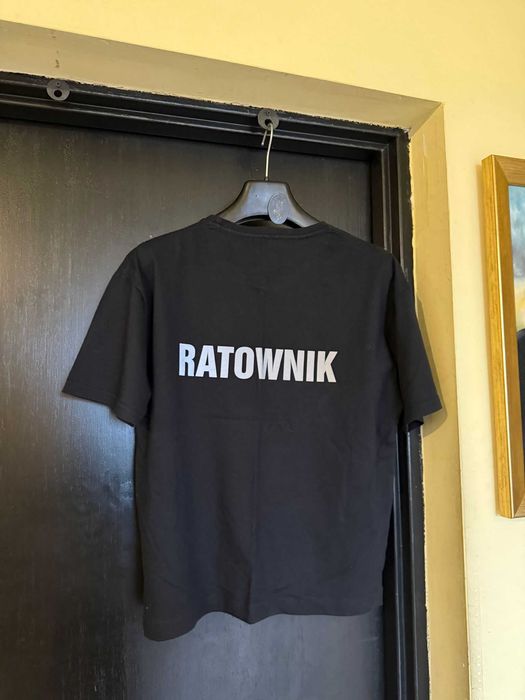 Koszulka Ratownik czarna fluo. 3 sztuki