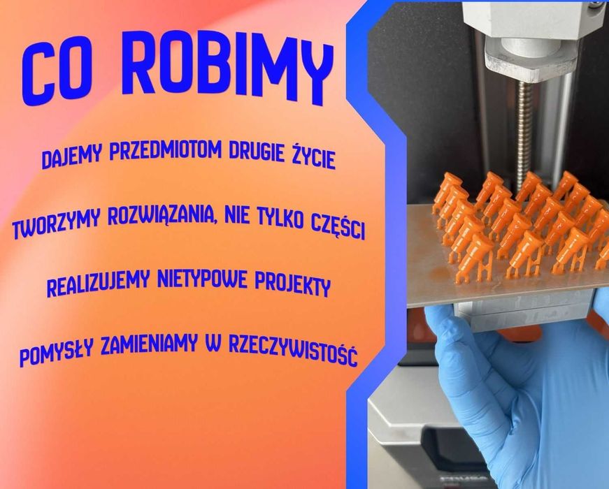 Druk 3D na zamówienie | Projektowanie 3D | Dorabianie części