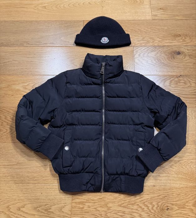 Moncler Puchowa wodoodporna zimowa pikowana kurtka Moncler roz. 104