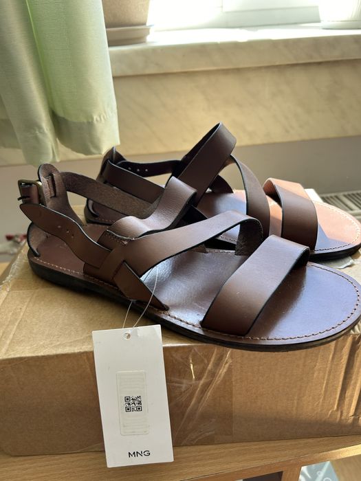 Шкіряні чоловічі босоніжки