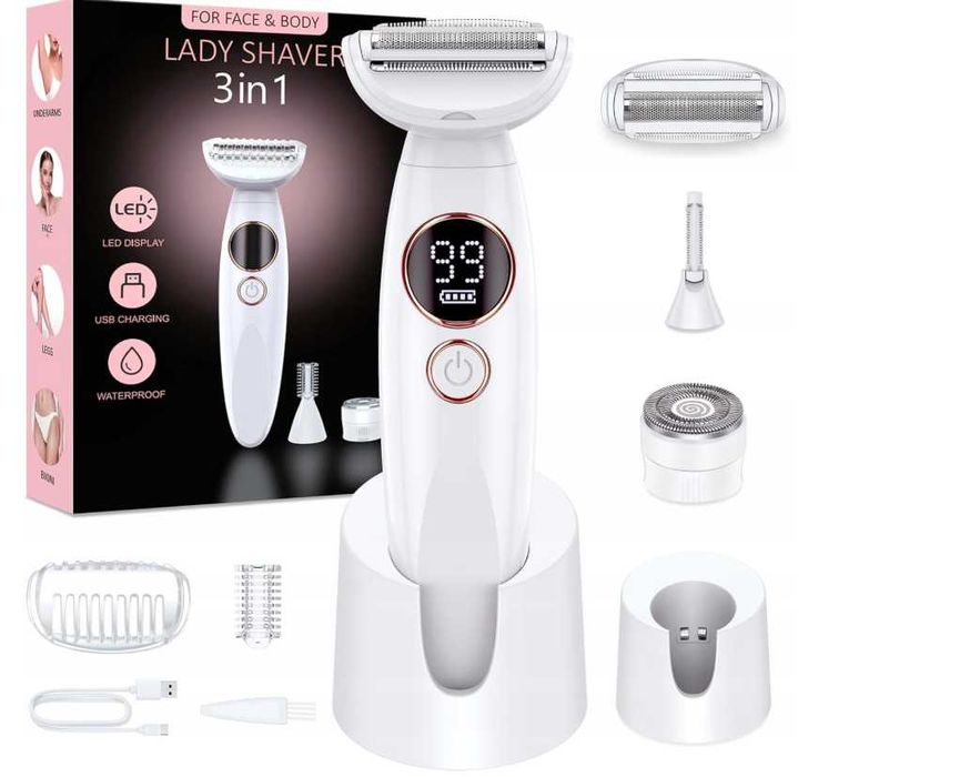 Golarka damska 3w1 – wielofunkcyjna