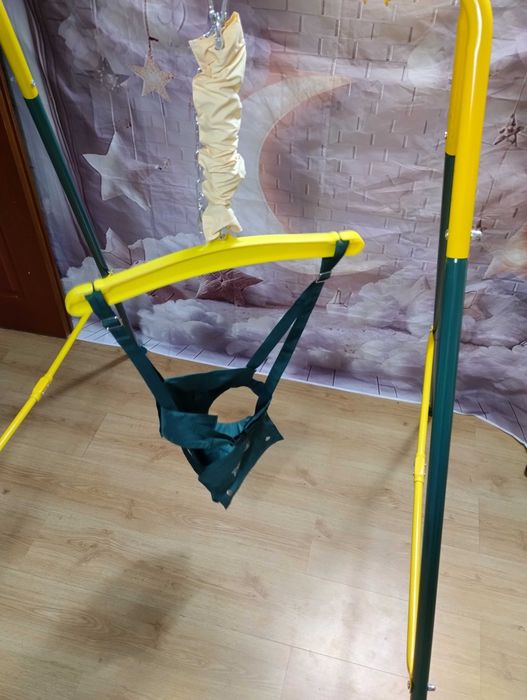 Funlio huśtawka niemowlęca ze stojakiem regulowana, składana skoczek