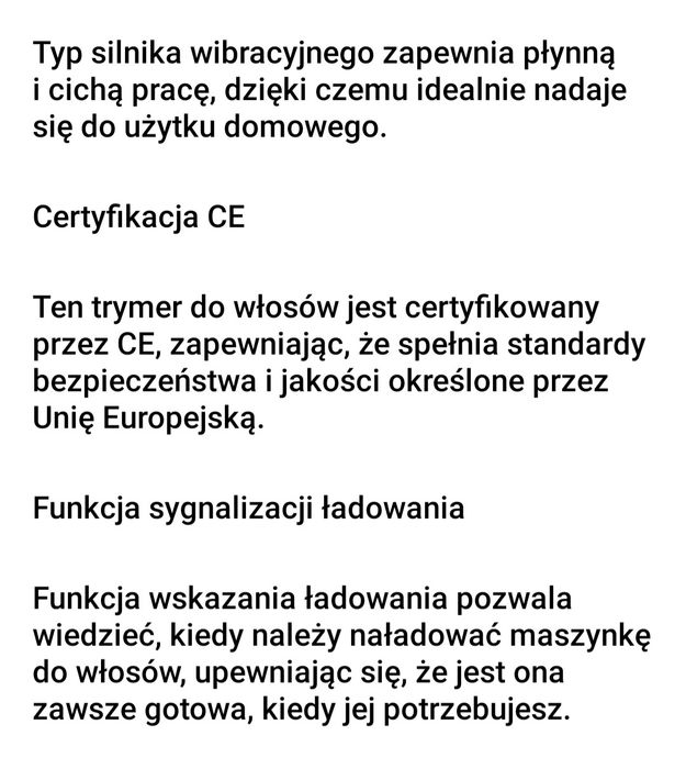 Nowa golarka trymer do włosów