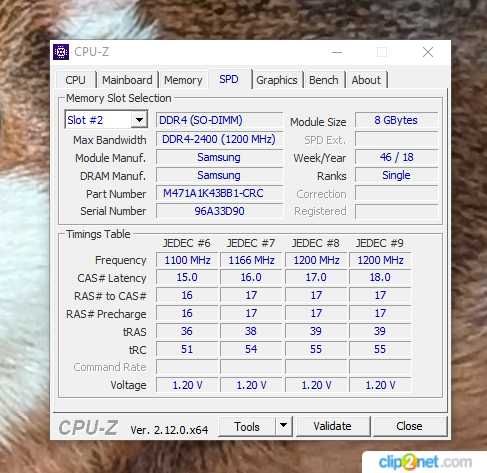 DDR4 2400MHz 8GB SoDIMM Samsung