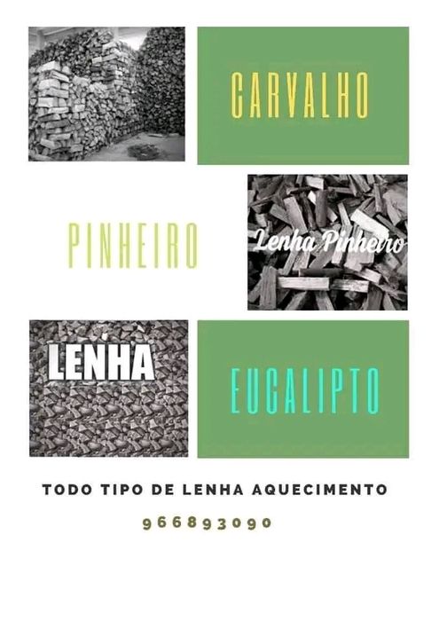 Carga lenha carvalho eucalipto pinheiro