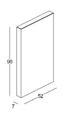 Kost-bet płyta palisada Minimal 98/52/7 cm grafit biały A12 frappe dostawa hds