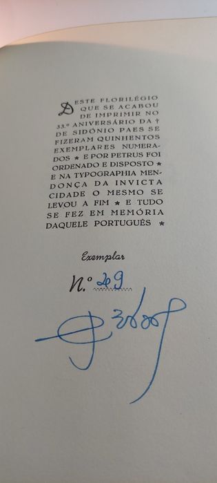 À Memória do Presidente-Rei Sidónio Paes (Edição Numerada e Especial)