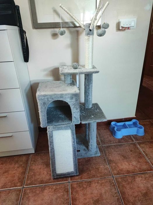 Drapak legowisko domek wysoki dla kota słupek do drapania NOWY 118 cm