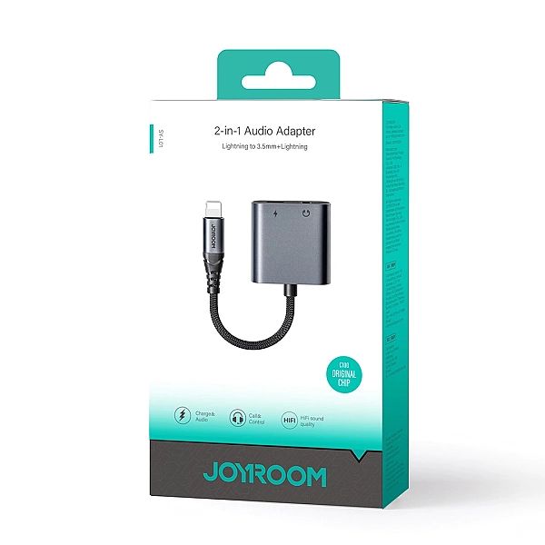 Adapter DAC 2w1 Joyroom SY-L01 Lightning do Lightning / mini jack 3.5
