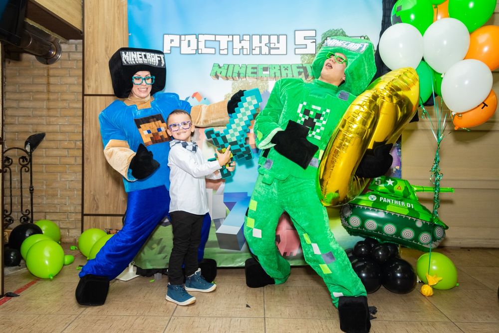 Майнкрафт. Аниматоры Майнкрафт. Детский праздник
