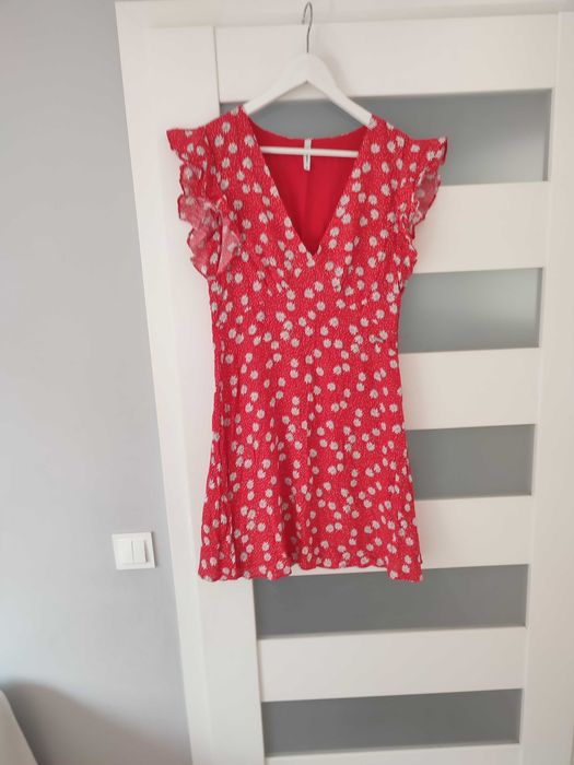 Sukienka Pepe Jeans M Czerwona w stokrotki