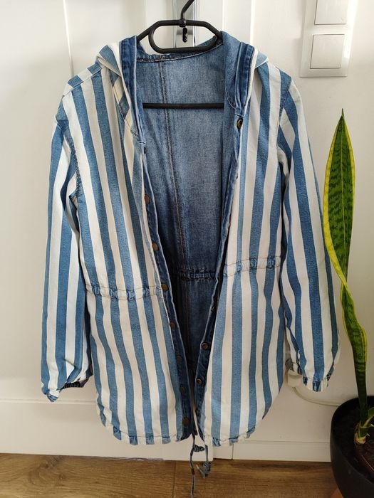 Płaszcz jeans guess s dwustronny