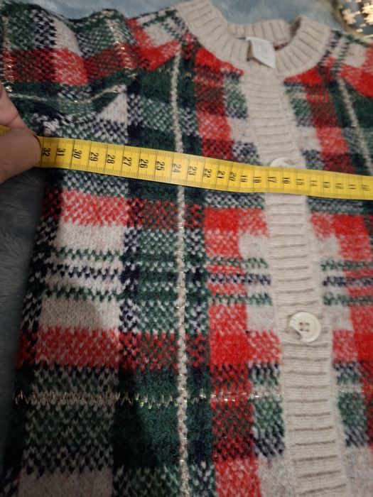 Sweter 98 H&M  krata święta