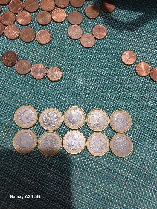 Vendo moedas de 1 €