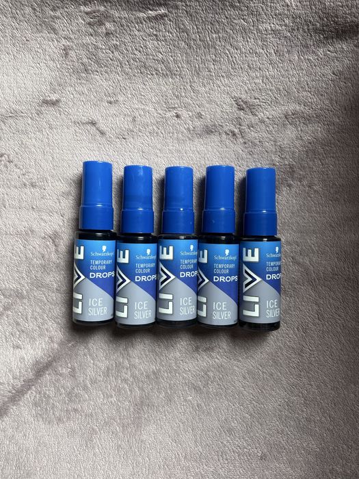 Schwarzkopf LIVE Drops krople do włosów, zmywalne, Ice Silver