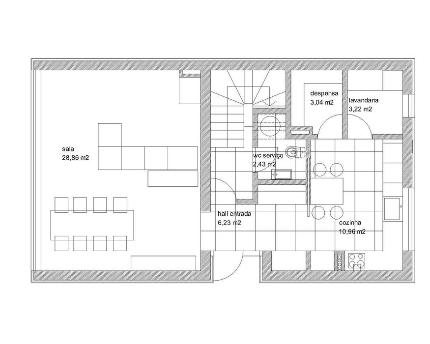 Projeto de arquitetura para casa unifamiliar