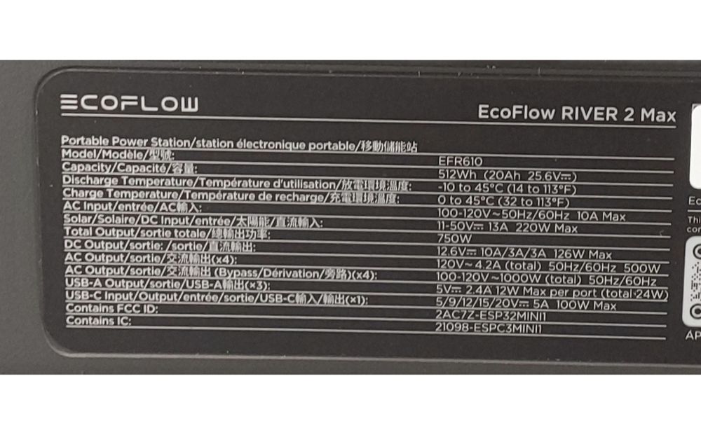 EcoFlow River 2 Max (512Wh) USA