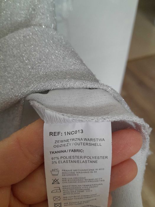 Bluzka srebrna nitka Quiosque rozmiar 36 jak nowa