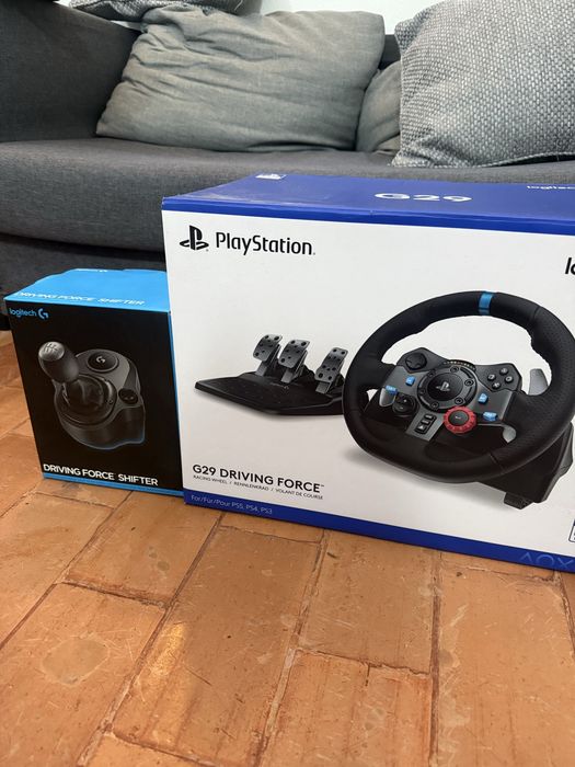 Logitech G29 + Shifter (Kit completo) – Impecável