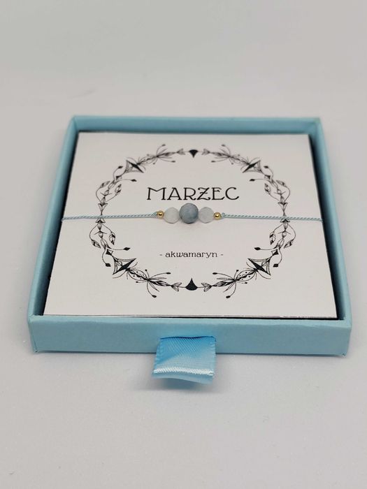 Bransoletka urodzinowa "Marzec" Mini