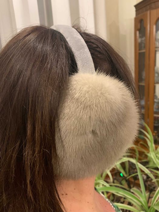 хутряні навушники з натурального хутра