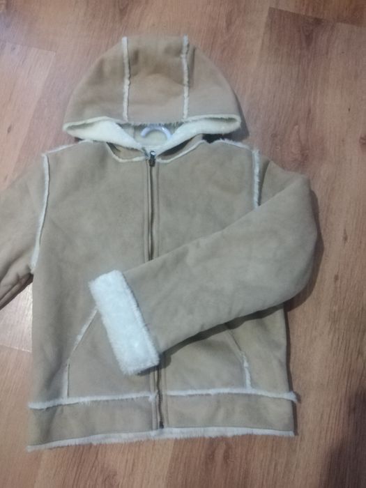 Дублянка для дівчинки коричнева