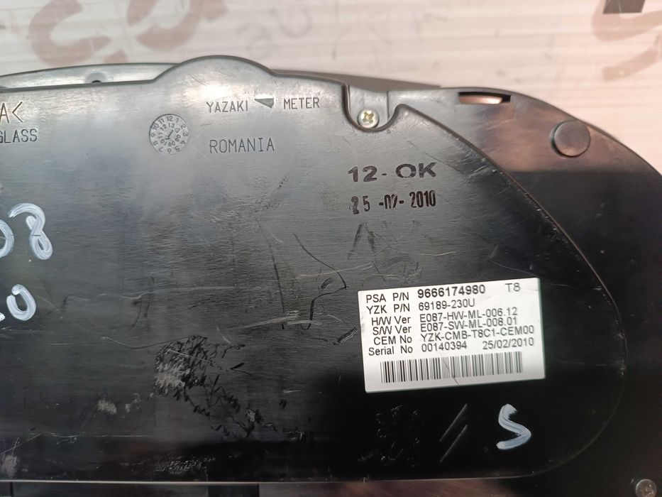 Quadrante / Painel de Instrumentos PEUGEOT 3008 I 9666174980