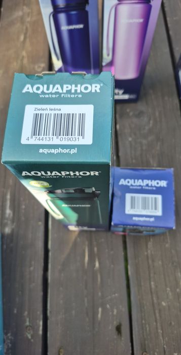 Aquaphor City butelka filtrujaca wodę wkłady zapas Nowa zieleń leśna