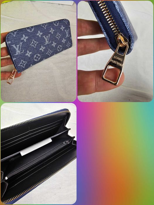 Portfel damski suwak burberry louis vuitton portfele dior nowość
