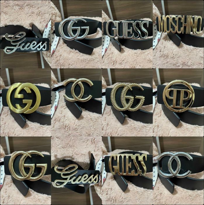 Pasek klamra PP Gucci Unisex Moschino Guess Paski Premium