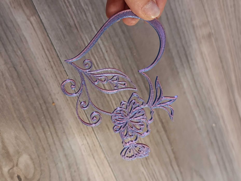 Serduszka drukowane 2 sztuki