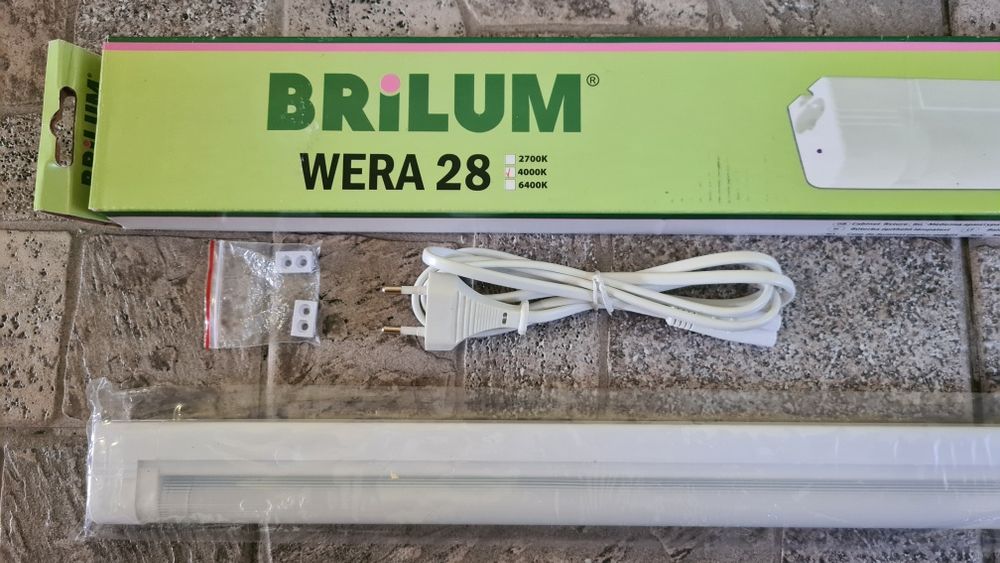 Brilum Wera 28 oprawa podszafkowa + świetlówka 120cm kuchnia